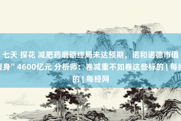 七天 探花 减肥药磨砺终局未达预期，诺和诺德市值“瘦身”4600亿元 分析师：卷减重不如卷这些标的 | 每经网
