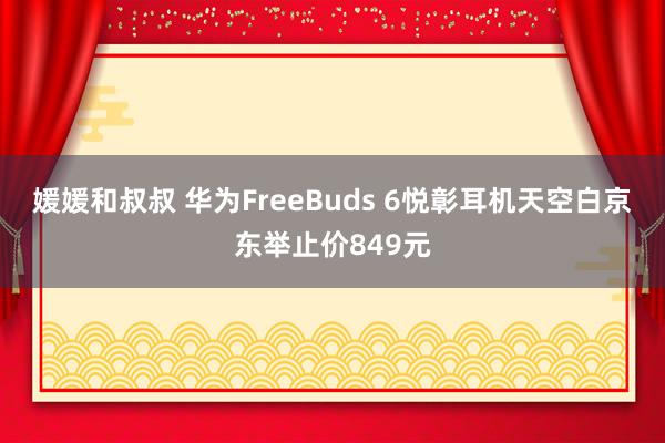 媛媛和叔叔 华为FreeBuds 6悦彰耳机天空白京东举止价849元