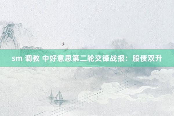 sm 调教 中好意思第二轮交锋战报：股债双升